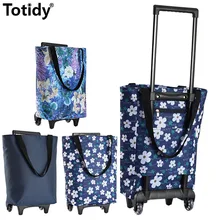 New Folding Shopping Bag Shopping Cart Vegetables Shopping Organizer Portable Bag On Wheels Bag Buy Food Trolley Bag Tug Package