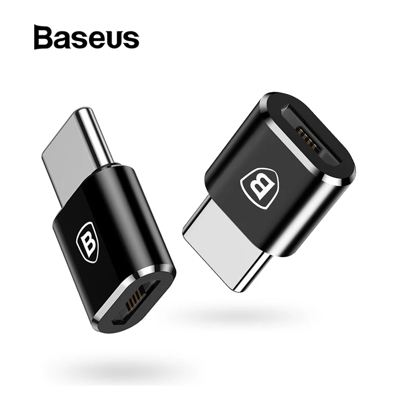 Baseus OTG адаптер usb type C Мужской к Micro USB Женский конвертер Быстрая зарядка передачи данных адаптер для Macbook type C разъем