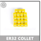 Для фрезерного токарного станка с ЧПУ и шпинделя ER32, набор цанг 19 шт.компл. er32, Цанга зажимного патрона от 2 мм до 20 мм