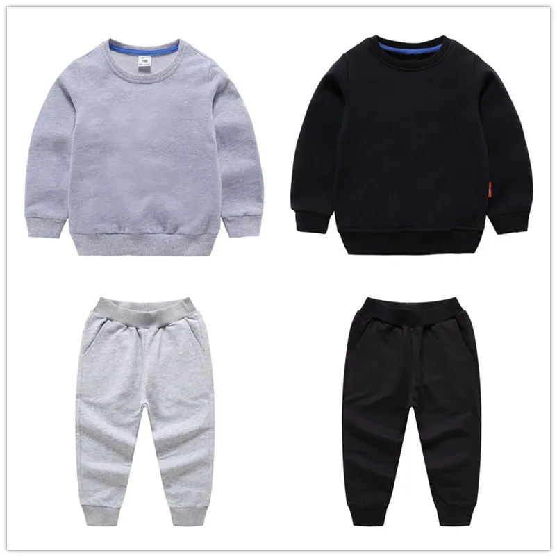 

Однотонная Одежда для маленьких мальчиков и девочек VIDMID, детские Топы с длинным рукавом, спортивные штаны, Детские повседневные хлопковые т...