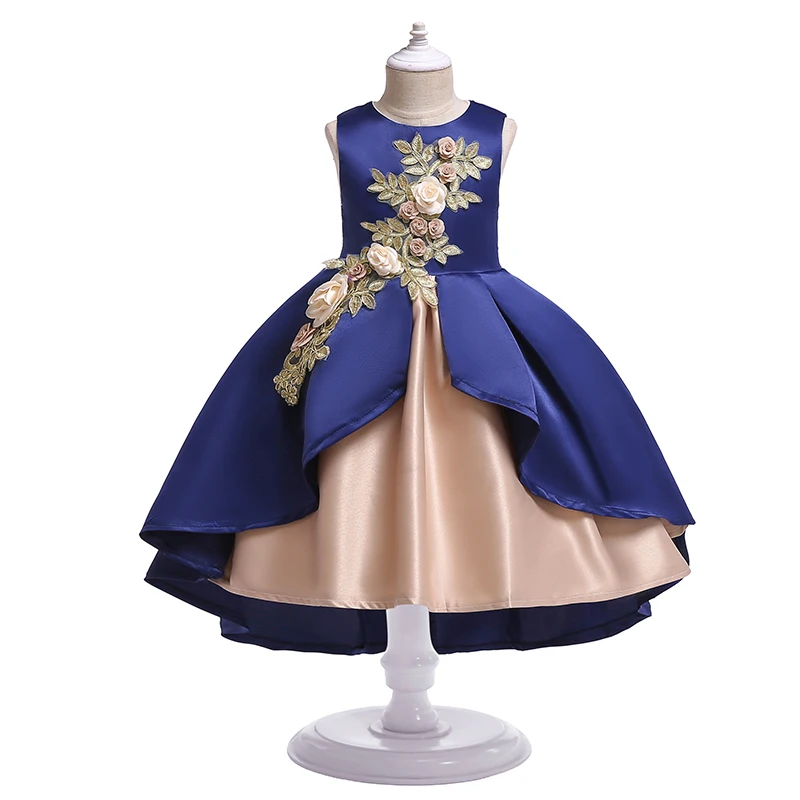 

2019 Girl Evening Party Dress Kids Halloween Princess Tutu Embroidery Dresses For Toddler Girl Christmas Children Clothes
