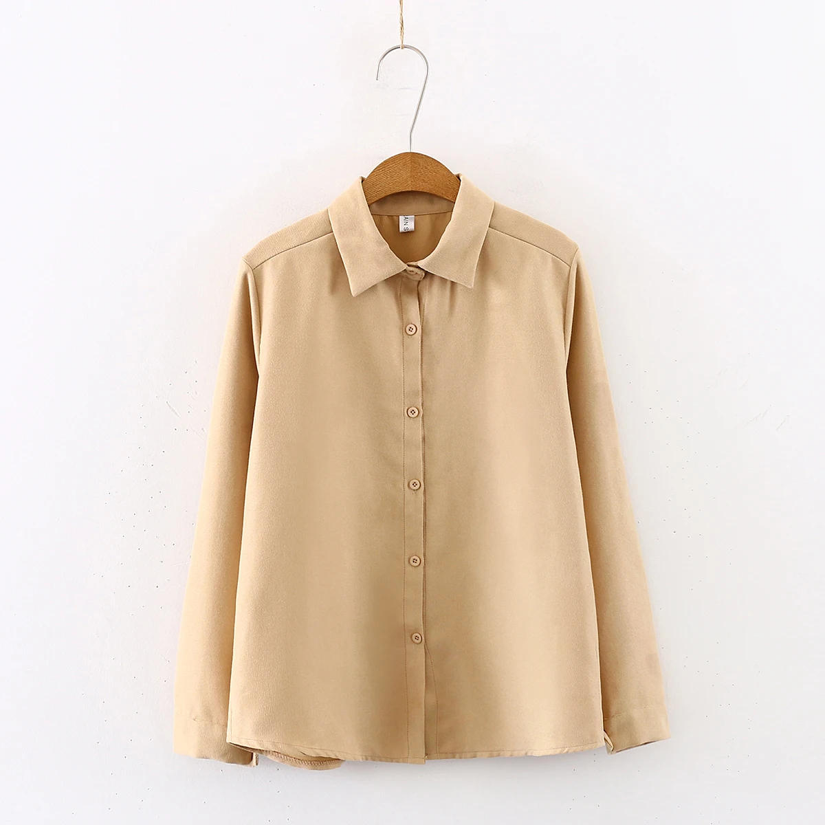 New Women Solid Corduroy Turn-Down Collar White Shirt Button Up Office Lady Korean Style Khaki Blouse Feminina Blusa T9D607T | Женская
