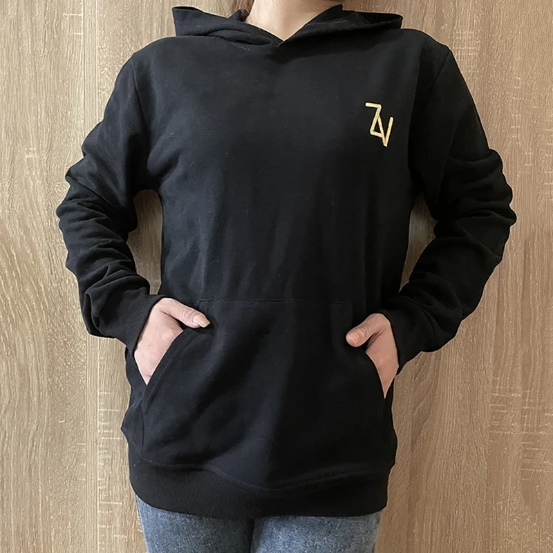 

100% cotton classic letter embroidered women's sweatshirt 2021 winter long-sleeved hat casual fashion women's zip-up top