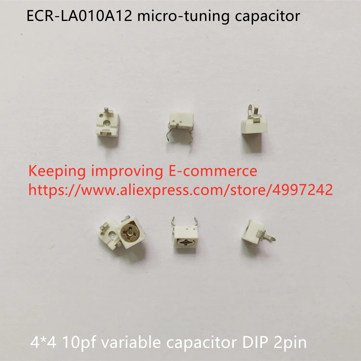 Оригинальный новый 100% ECR LA010A12 конденсатор с микронастройкой 4*4 10 пФ переменный
