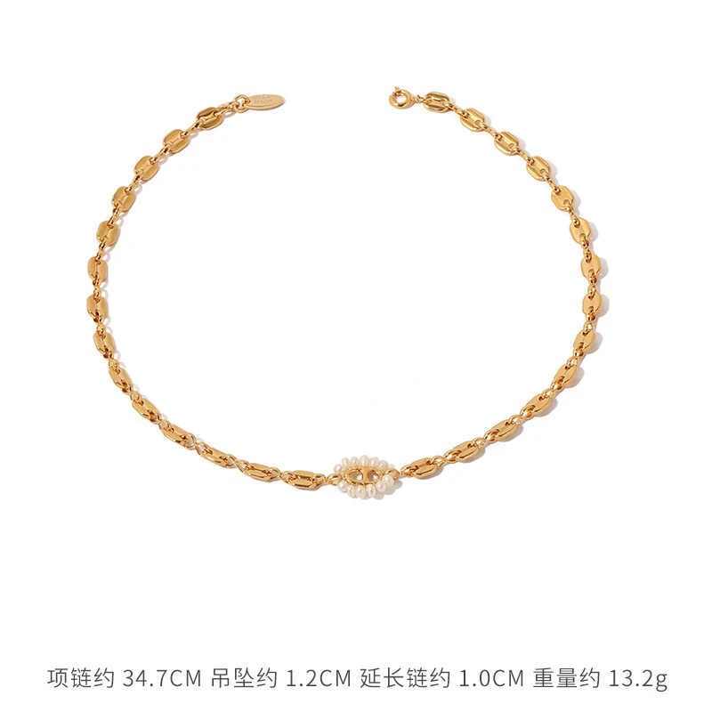 

TOSAKO Gold Plated Necklace Delicate Chain Pendants Sweater Chain for Women