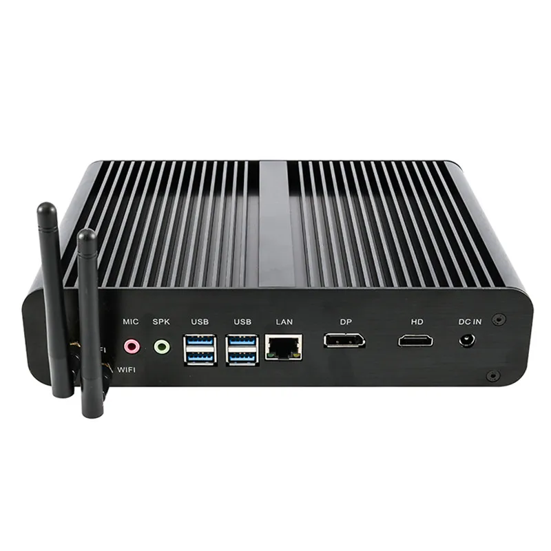 Мини-ПК Intel Core i7 8550U 7500U Windows10/Linux Dual-DDR4 4K HD дисплей Pro WiFi безвентиляторный бесшумный