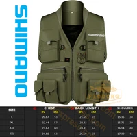 new shimano fishing vest breathable outdoor multi pocket reflected light waistcoat quick dry fishing gear storage fishing jacket