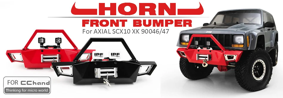 Металлический передний бампер для AXIAL SCX10 90046/90047 cherokee|Детали и аксессуары| |