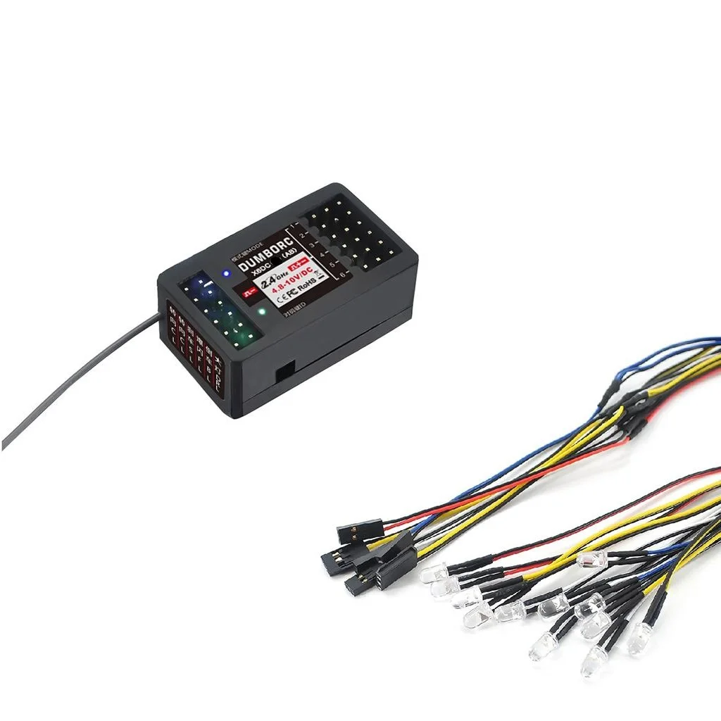 

RC 2.4GHz 6 Channels Receiver Kits with LED Light for X4 X5 X6 Transmitter Accs