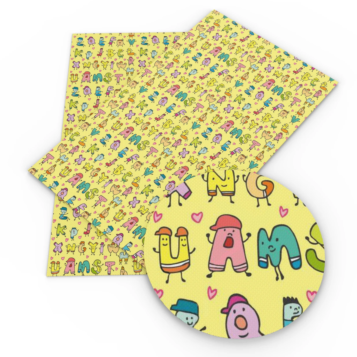 Искусственная кожа с цветочным принтом назад в школу материалы ручной работы