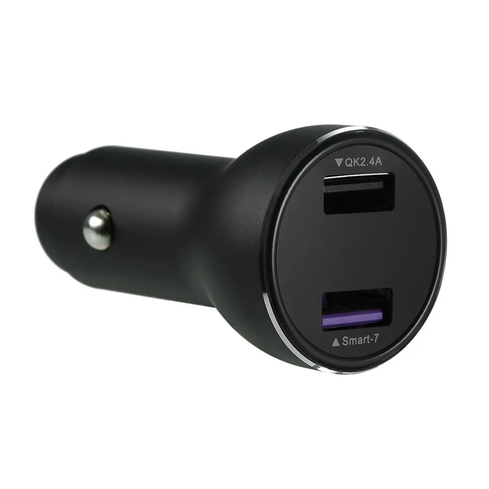 2 порта Переходник USB для зарядки в машине QC 3 0 Быстрая быстрая зарядка IPhone Android