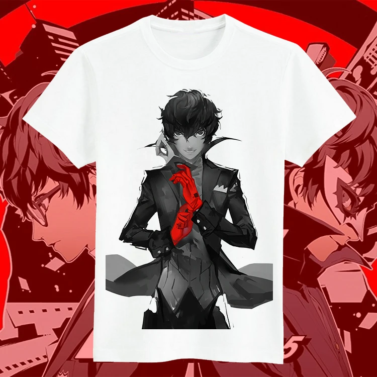 Футболка для косплея японского аниме Persona 5 летняя модная топ с принтом персонажа