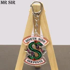 Брелок загадки ривердэйла, модный акриловый аксессуар с кулоном джугхеад южные змеи, популярный аксессуар для ключей