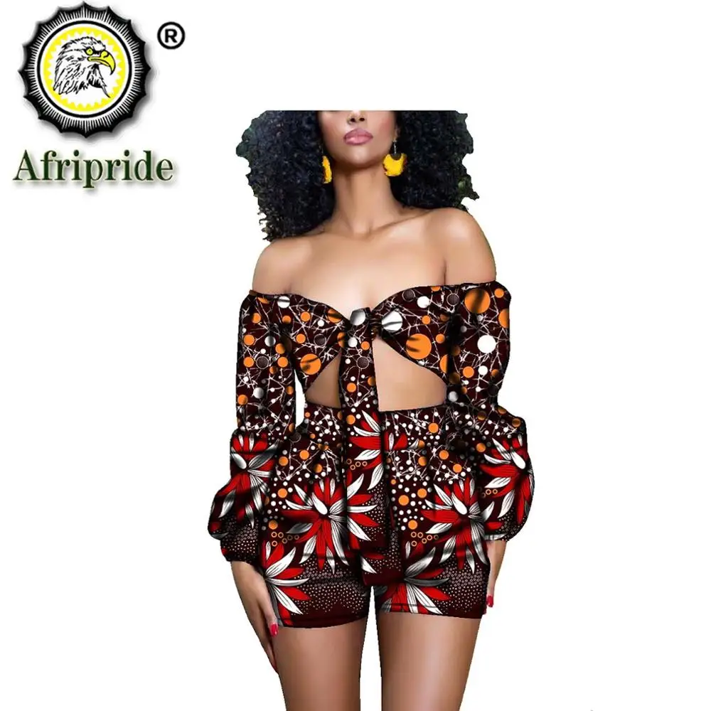 2020 в африканском стиле костюмы для женщин AFRIPRIDE с принтом из чистого хлопка без
