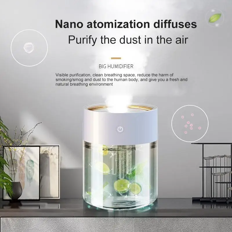 

Увлажнитель воздуха ультразвуковой с тремя распылителями эфирных масел очиститель воздуха диффузор ароматический аромадиффузор для дома ...