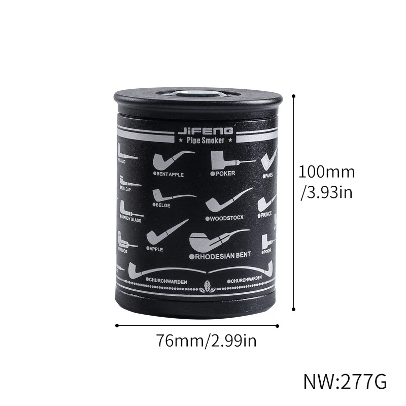 Контейнер для хранения табака Humidor увлажнитель с гигрометром металлическая