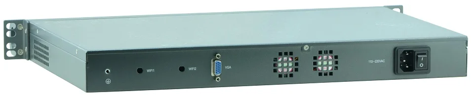 Причастником 6 портов ethernet LAN сетевой безопасности брандмауэр linux Безвентиляторный Intel Celeron J1900 1U rackmount сервер