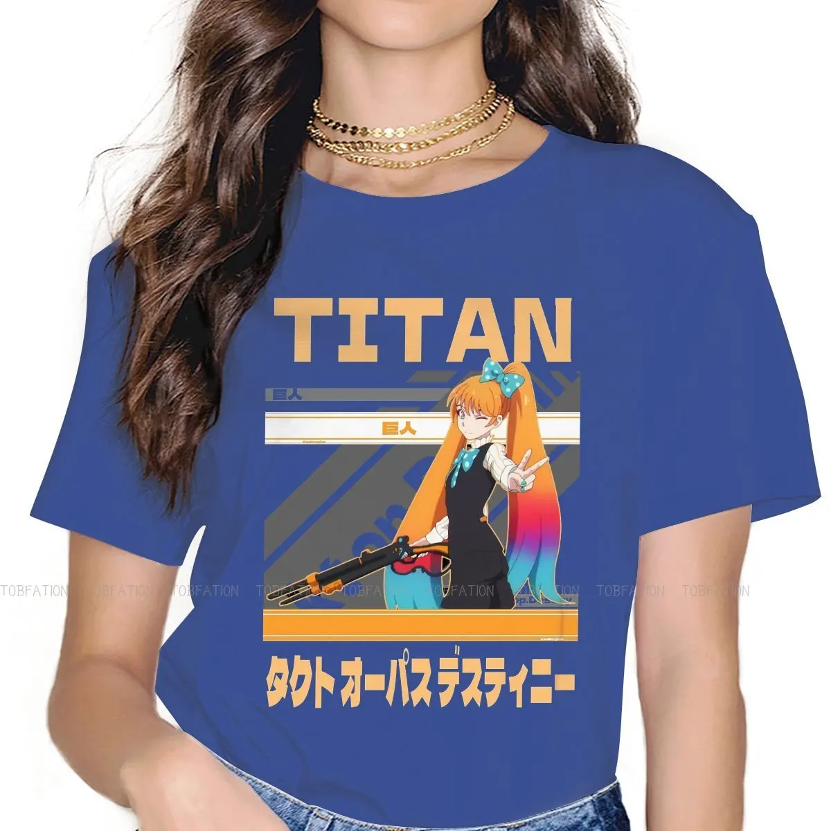 

Takt op Destiny Music Anime TShirt for Woman Girl Titan Humor Summer Tee T Shirt Trendy Loose