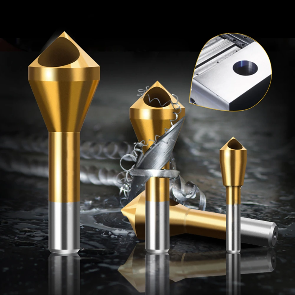 

11 PCS Countersink Chamfer Drill Bit Woodworking Core Dril Bit Taper Hole Cutter Steel Grinding Nuts To Deburr
