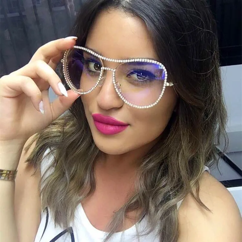 Женские очки для чтения с бриллиантами круглые и прогрессивные мультифокусом