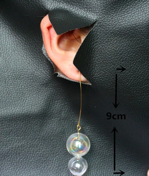 2019 модные корейские длинные серьги-капли с двойным стеклом для женщин ювелирные