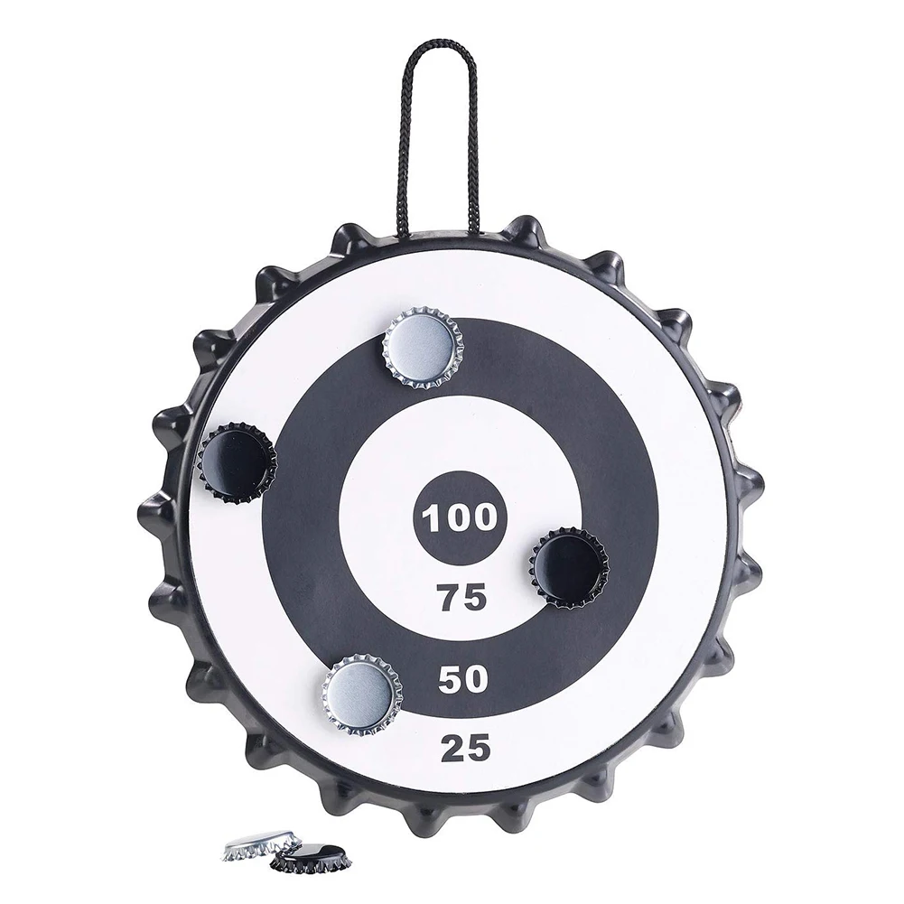 

Beer Cap Magnetic Dart Party Game Bottle Cap Magnetic Target Game Safety Dart Board Funny Family Game Toy