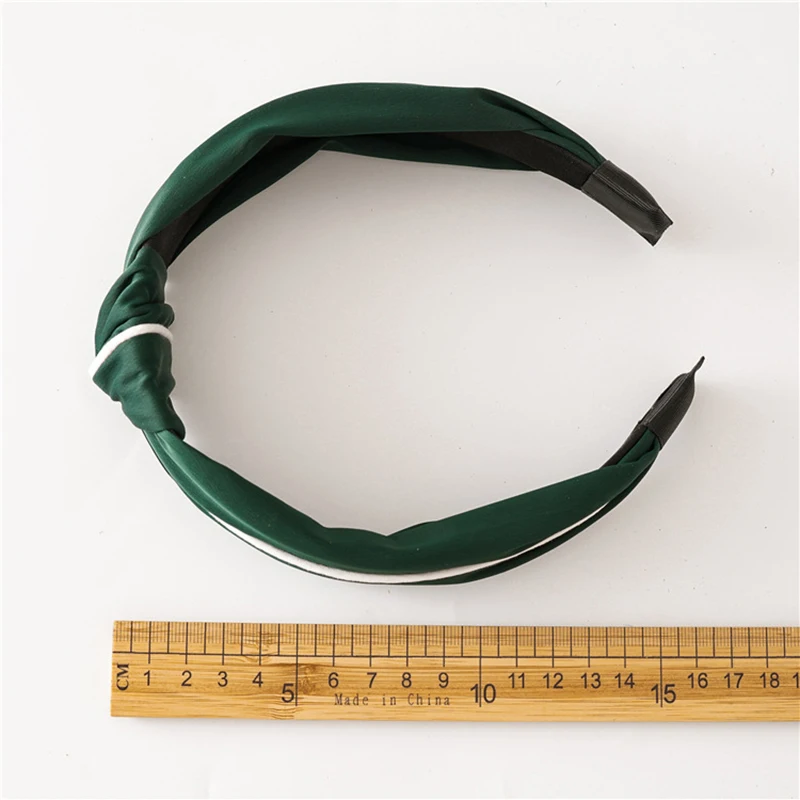 

White Side Hairbands Simple Hair Accessories Solid Color Headband Twisted Knotted Hair Hoop Wide Brimmed Bow Head Hoop