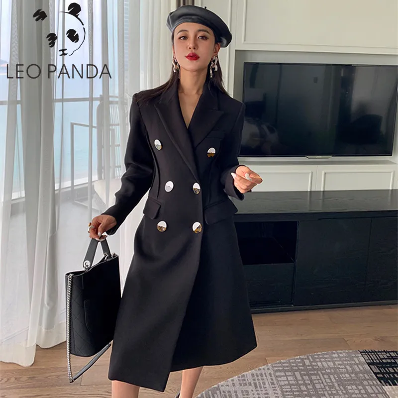 

2019 autumn and winter High quality woolen coat female Mid-Long New Korean temperament women's popular Outerwear woolen coat