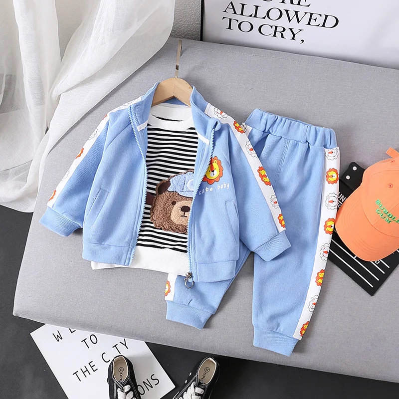 Осенний костюм для мальчиков Новинка весна осень 2021 красивая детская одежда в