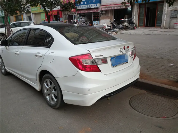 Спойлер для HONDA Civic 2012-2014 спойлер civic высокого качества из ABS материала заднее