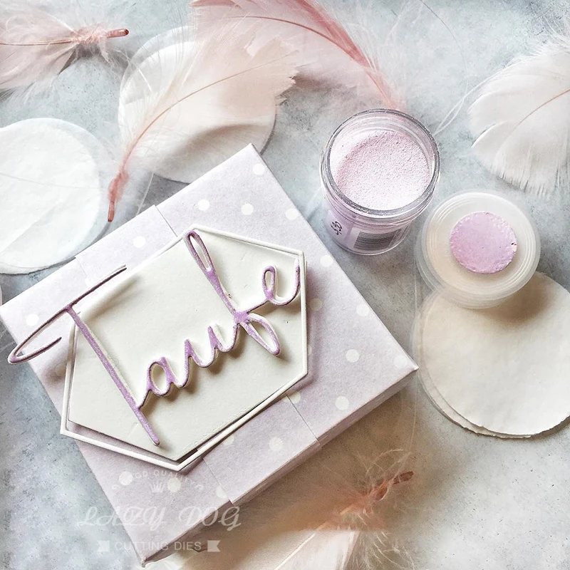 Металлические Вырубные штампы Taufe для немецкого крещения искусственное