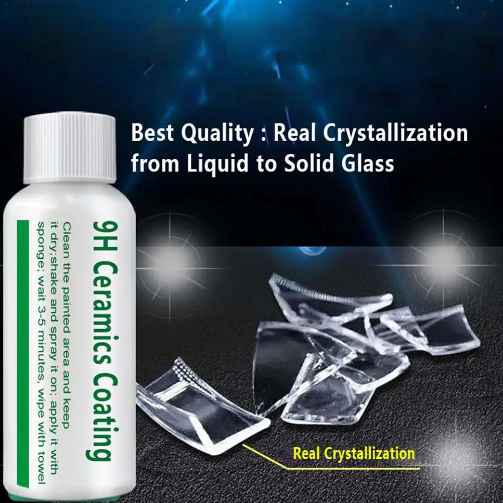 Антиоксидантное покрытие для автомобильной керамики 20 мл/50 мл 9H гидрофобное