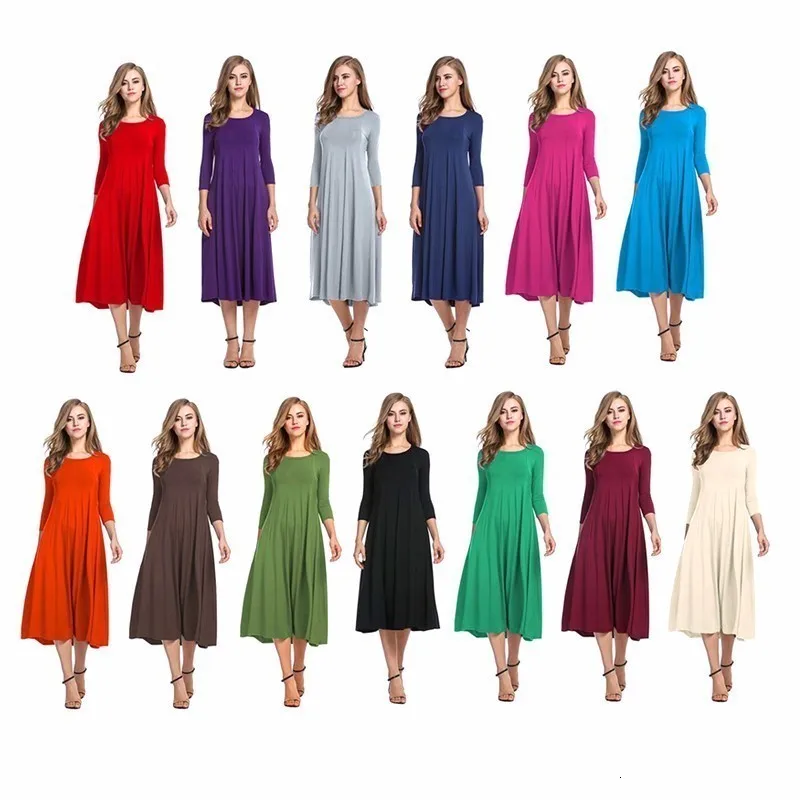 Элегантное однотонное платье для беременных платья размера плюс весеннее