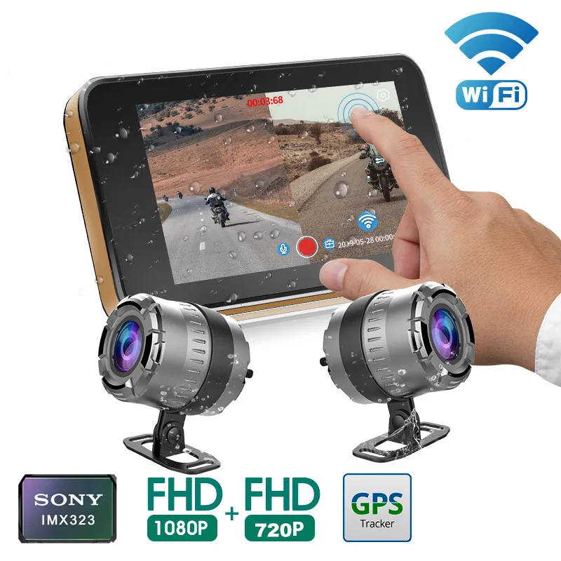 Maiyue звезда Moto Cam 4 0 дюймов IPS Wi Fi HD 1080P moto rcycle sprint экшн камера DVR (устройство цифровой