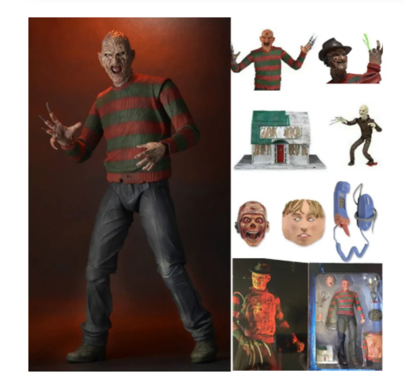 18 см NECA Street Freddy Krueger Freddy's ПВХ экшн фигурка игрушка кукла подарок для