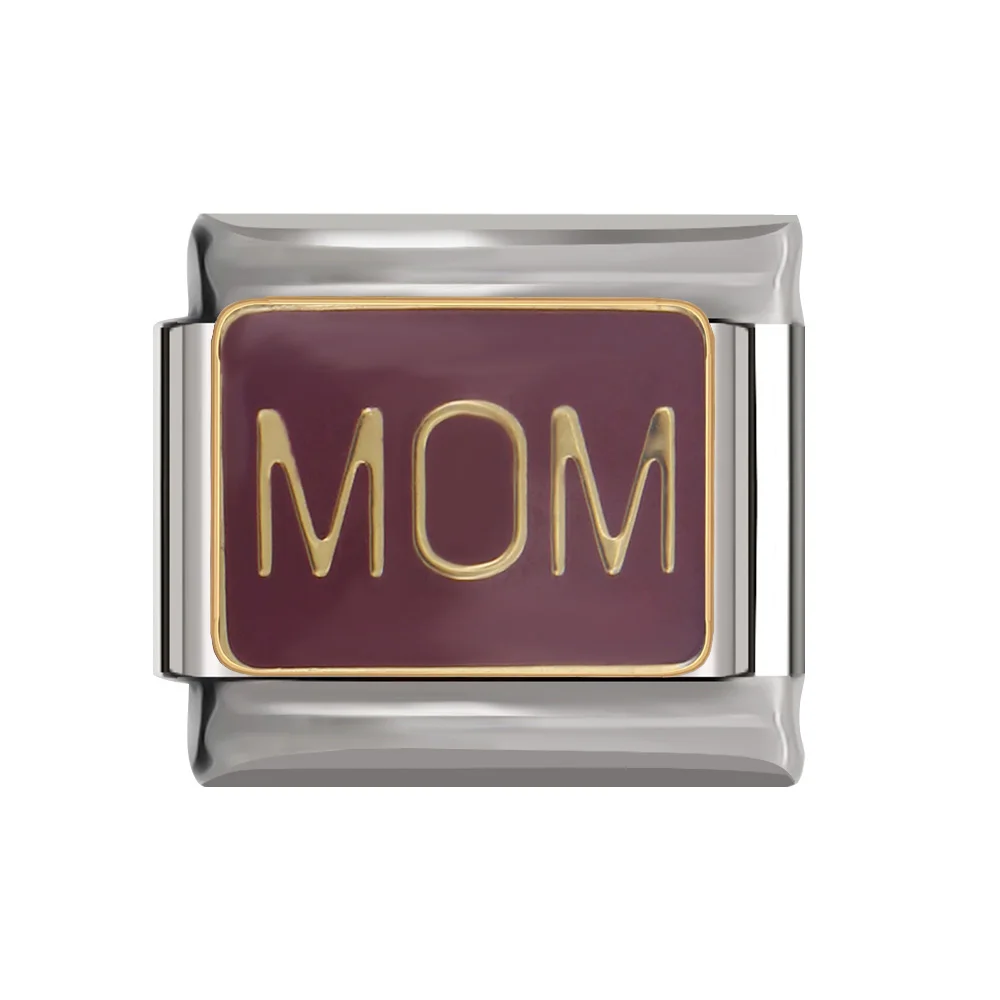 Fyour 9mm Width Sweet Dad Love Best Sexy Mom Dream Aunt Charm Fit Original Daisy Bracelet Stainless Steel Links DJ120 | Украшения и