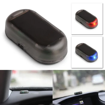 Car Anti-theft LED Strobe Lamp Solar Alarm Security Flashing Light Security System Flash Blinking Anti-Theft Caution Warning 3