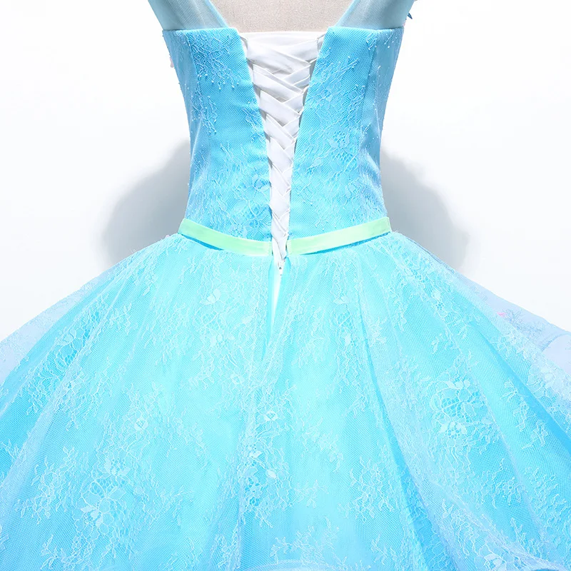 

Sleeveless Applique Lace Quinceanera Dresses Ball Gown Tulle Prom Debutante Sweet 16 Dress vestidos de 15 anos