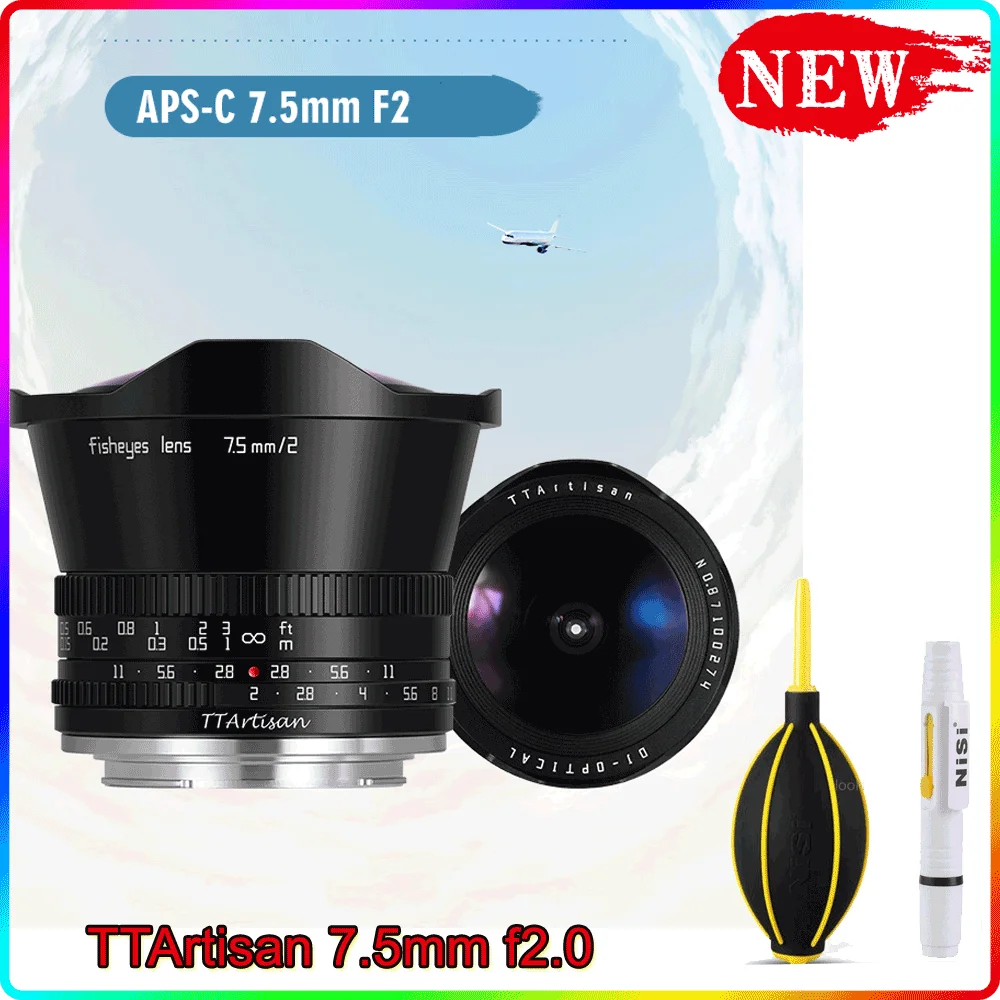 Объектив TTArtisan 7 5 мм F2 для камеры Sony E Fuji X Canon M/R M4/3 Nikon Z Leica L | Электроника