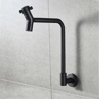 wall mounted bibcock single cold basin tap black toilet bidet faucets handheld hygienic shower head wash sprayer airbrush taps