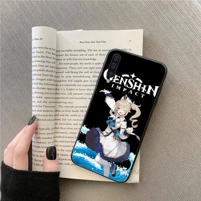 

Genshin Impact cute cartoon Phone Case For Samsung galaxy S 7 8 9 10 20 edge A 6 10 20 30 50 51 70 note 10 plus