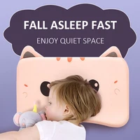 Cute Pillow Children and Toddlers Orthopedic Soft Neck Support Memory Foam Pillow Breathable Slow Rebound Pillows for Sleeping