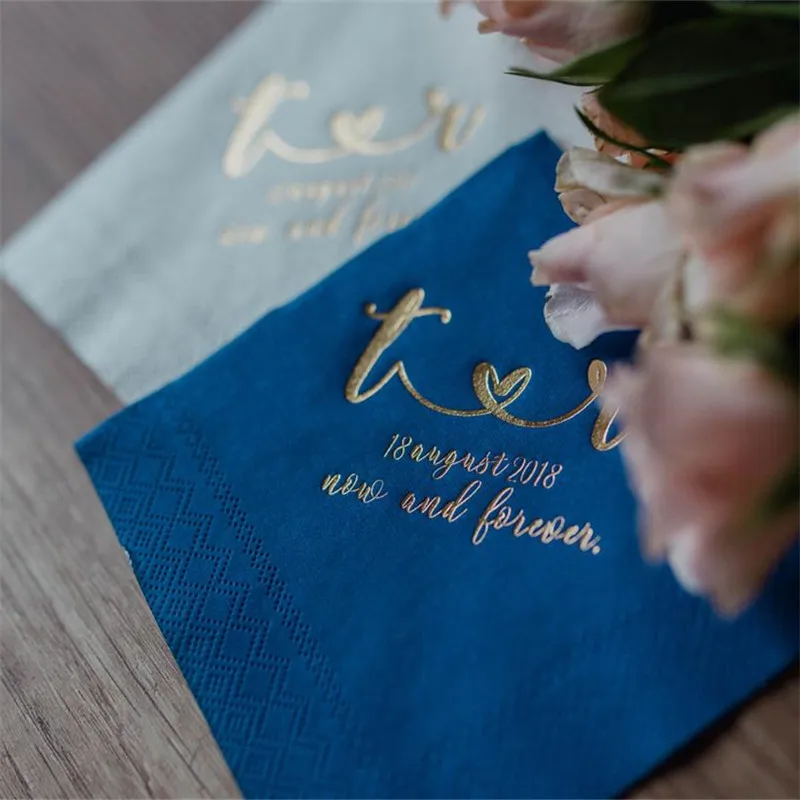 Персонализированные салфетки для обеда свадебные с монограммой на заказ