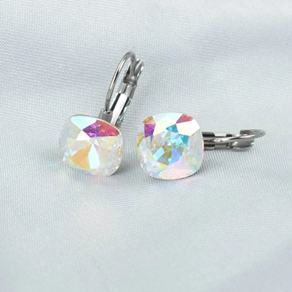 Для женщин из нержавеющей стали ювелирные изделия красочные зеленого и синего