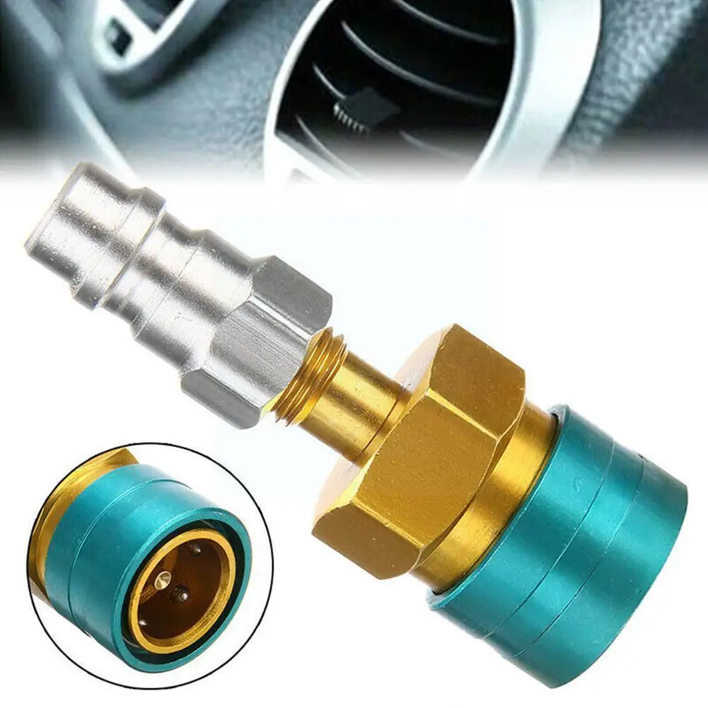 

R1234YF To R134A Low Side Quick Coupler, Can Be Used With R134a Charging Hose Or Manifold Fitting Connector For Car Conditi Y8P6