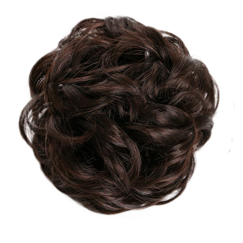 2019 модные новые женские кудрявые нечистоплотные волосы в пучок резинка для