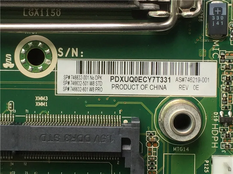 Материнская плата 746632 001 для настольных ПК HP proнастольная 600 G1 DM 746219 501 601 100%