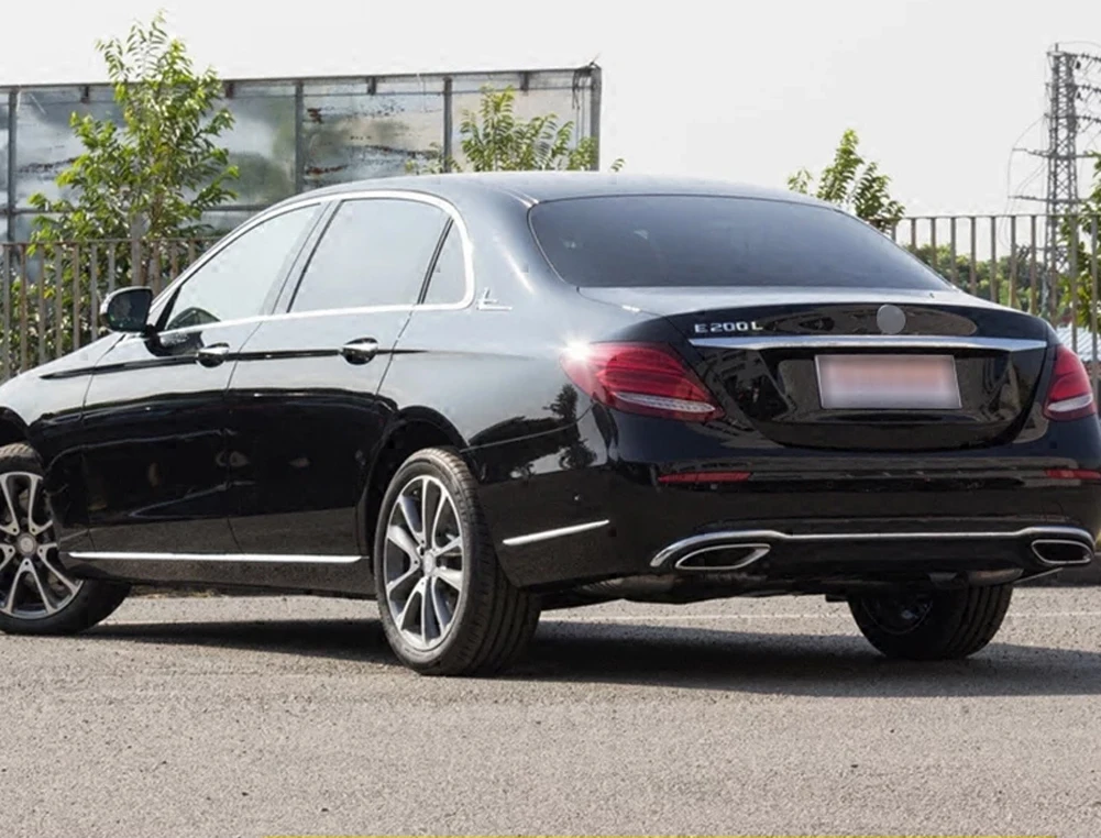 Для Mercedes Benz E Class W213 E200L 300L- автомобильные аксессуары задняя внешняя сторона кузова молдинг декоративные полосы Накладка