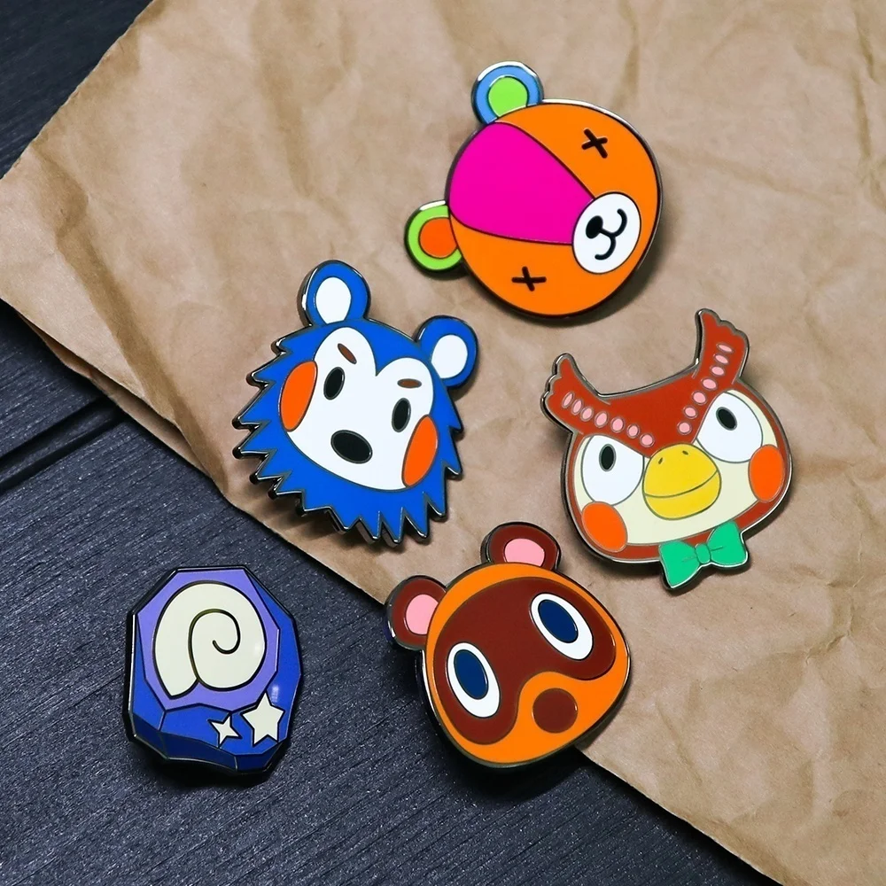 Kawaii Timmy Tommy стежков Гравити Фолз Blathers эмаль значок игры жителей Pin коллекция