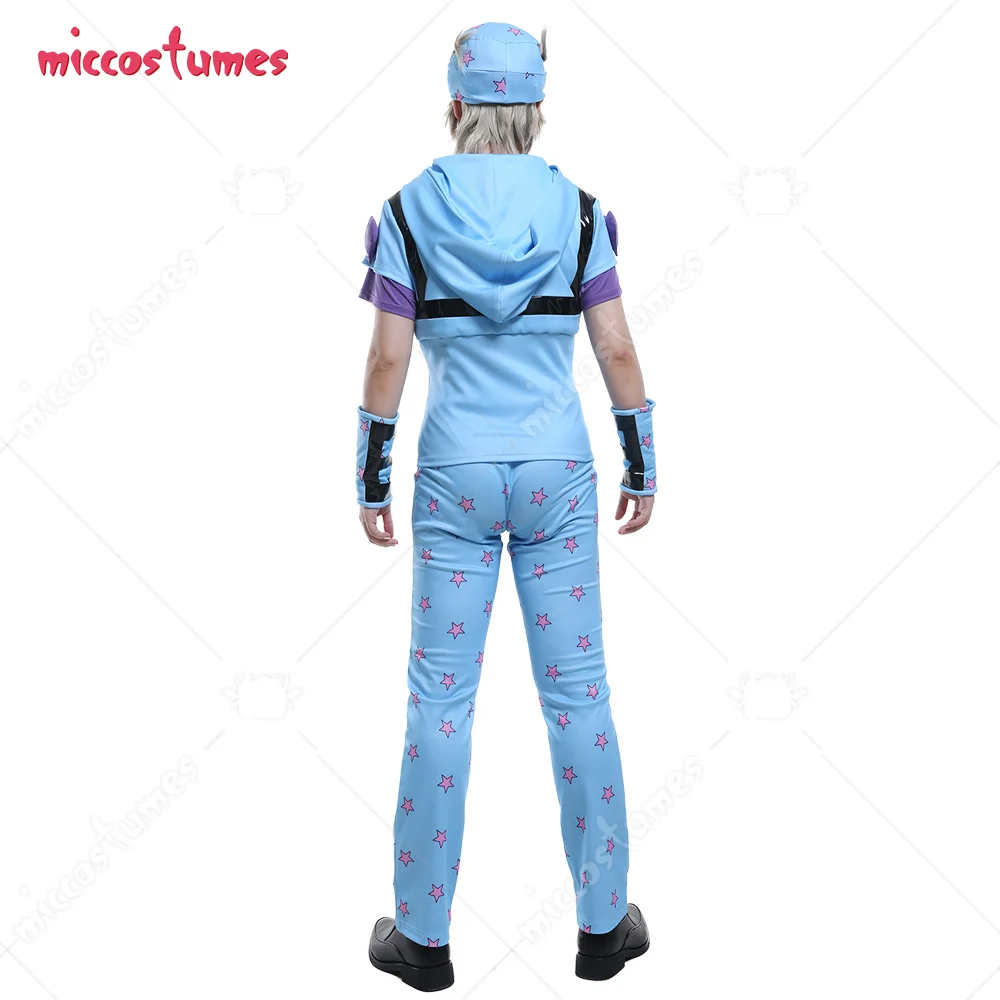 Костюм для косплея с капюшоном Джонни джодстар 7 стальных шариков | Тематическая